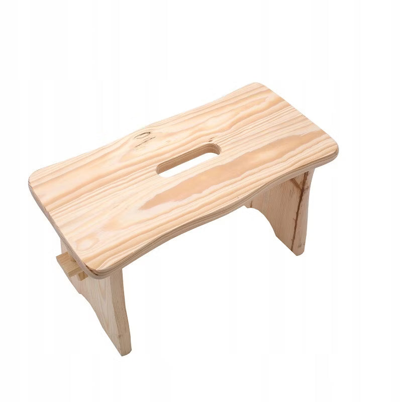 Træskammel Fyrretræ 39x19x21 cm Natur