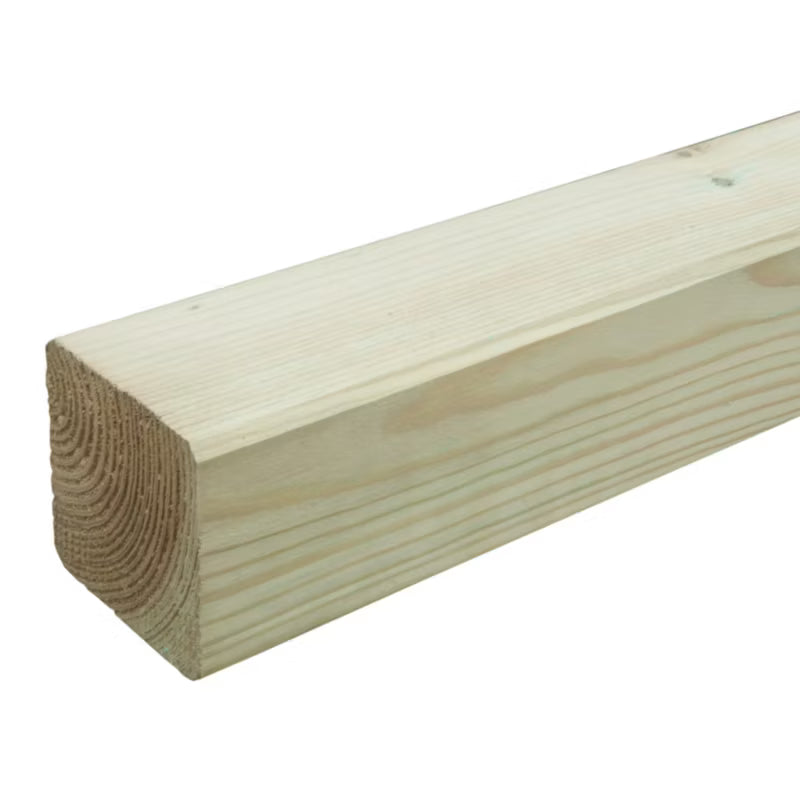 Træstolpe 7x7x240 cm Grøn Trykimprægneret Fyr