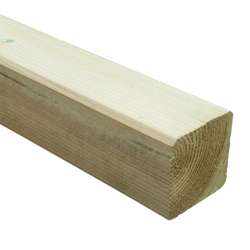 Træstolpe 7x7x240 cm Grøn Trykimprægneret Fyr