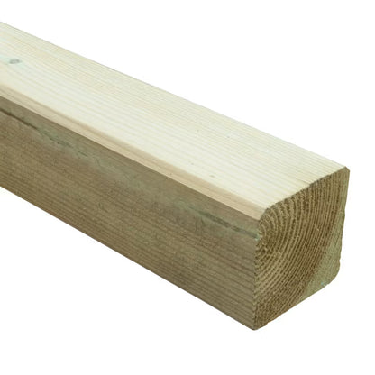 Træstolpe 7x7x240 cm Grøn Trykimprægneret Fyr