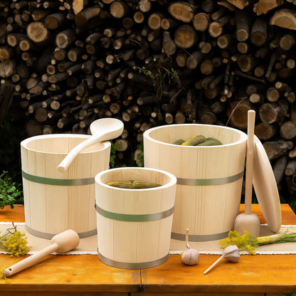 Trætønde til Fermentering 5 Liter Natur Træ