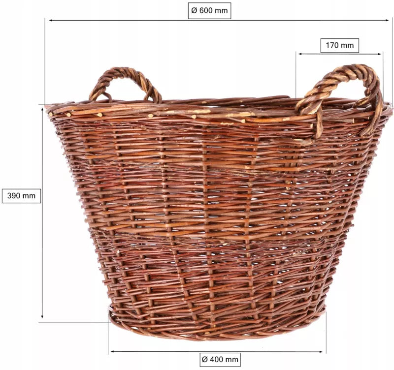 Træurtepotteskjuler 60 cm Brun