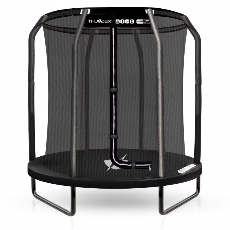 Trampolin 140 cm med Sikkerhedsnet Sort