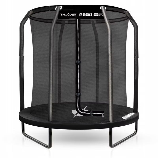 Trampolin 140 cm med Sikkerhedsnet Sort