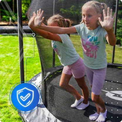Trampolin 140 cm med Sikkerhedsnet Sort