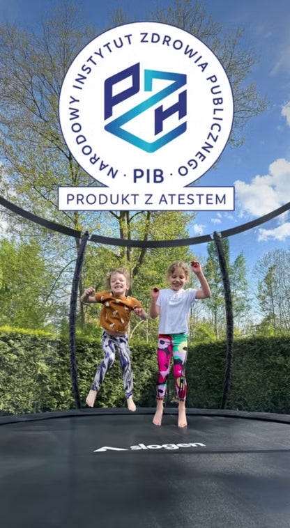 Trampolin 312 cm Sort med Sikkerhedsnet og Stige