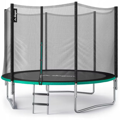 Trampolin 312 cm Sort med Sikkerhedsnet og Stige