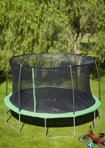 Trampolin med Sikkerhedsnet Ø427 cm Sort
