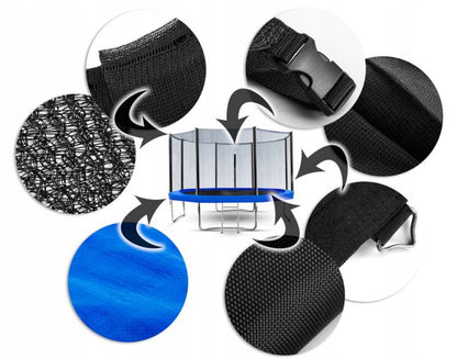 Havetrampolin Corciano 14 ft 427 cm med udvendigt net, 1 stk.