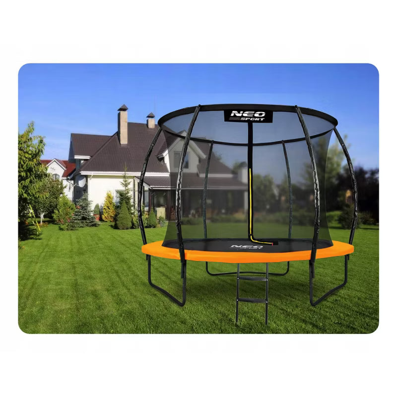 Trampolinestige 60x33 cm 2 Trin Sort