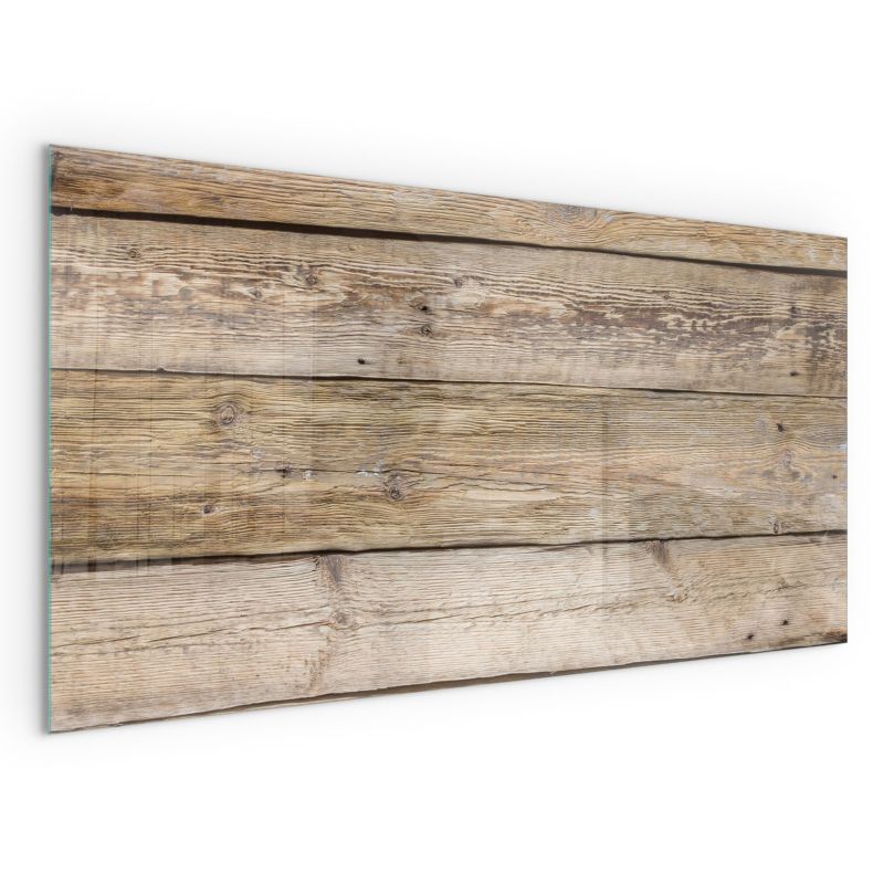Gulvplade til Brændeovn Hærdet Glas 100x50 cm Trælook