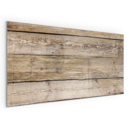 Gulvplade til Brændeovn Hærdet Glas 100x50 cm Trælook