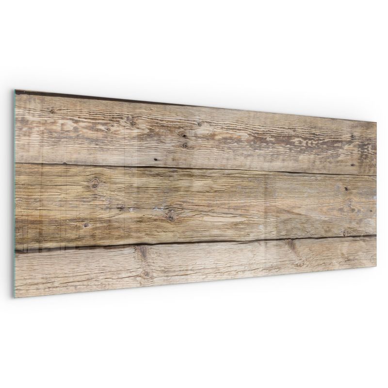 Pejsedækplade Hærdet Glas 125x50 cm Trælook