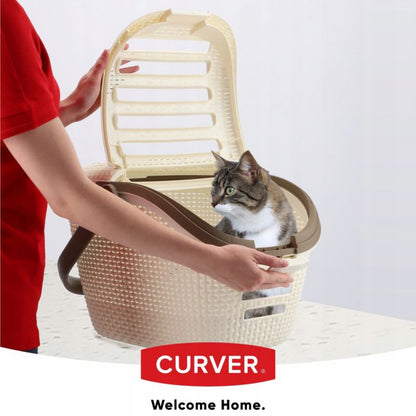 Curver Pet Life dyretransportkasse 33 x 53 cm, beige