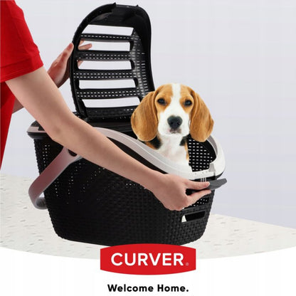 Curver Pet Life kæledyrstransportør 33 x 53 cm, grafitgrå