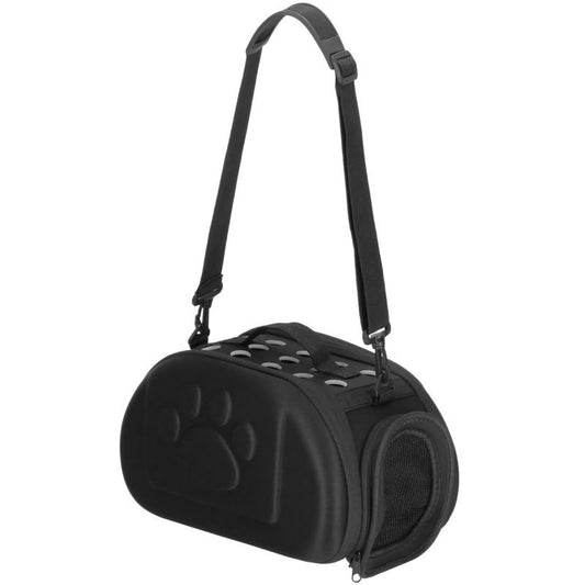 Transporttaske til kæledyr Springos 20 x 35 x 20 cm til op til 5 kg, taske til hund, kat, kanin str. S sort 1 stk.