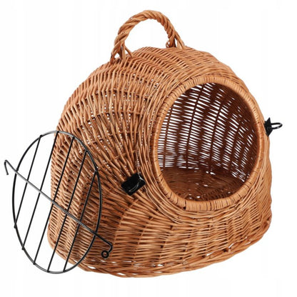 KADAX flettet transporttaske til hund og kat, kurv 42 cm, brun, 1 stk.