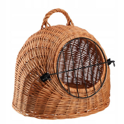 KADAX flettet transporttaske til hund og kat, kurv 42 cm, brun, 1 stk.