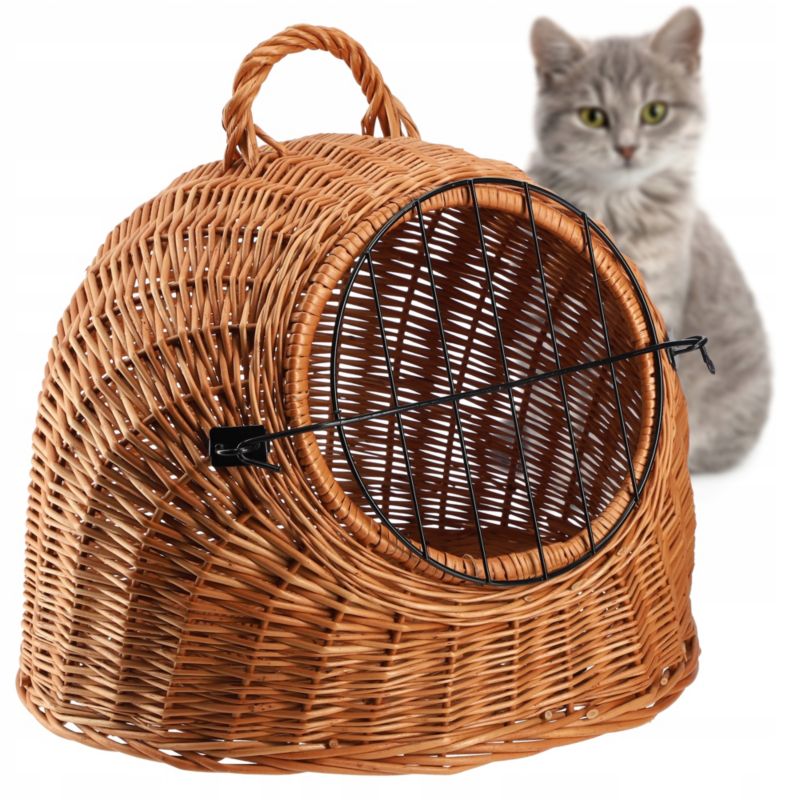 KADAX fletkurv til hund og kat, transporttaske 49 cm, brun, 1 stk.