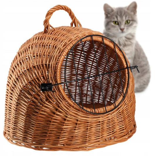 KADAX fletkurv til hund og kat, transporttaske 49 cm, brun, 1 stk.