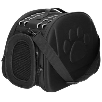 Transporttaske til dyr op til 10 kg Springos 20x35x20 cm taske til hund, kat, kanin, str. M sort 1 stk.
