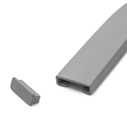 Trappegelænder Profil PVC 40x8 mm Grå 25 m