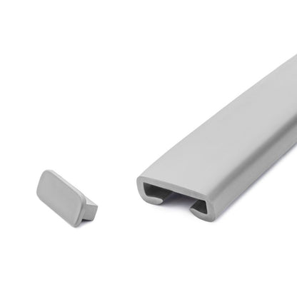 Trappehåndliste PVC 40x8 mm 1 m Grå