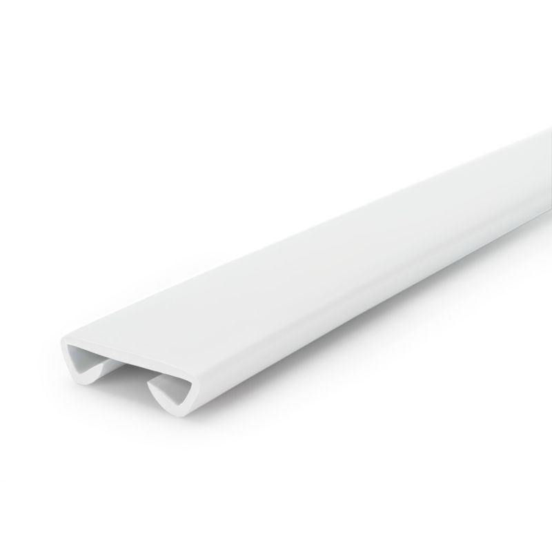 Trappehåndliste PVC 40x8 mm Hvid 25 m