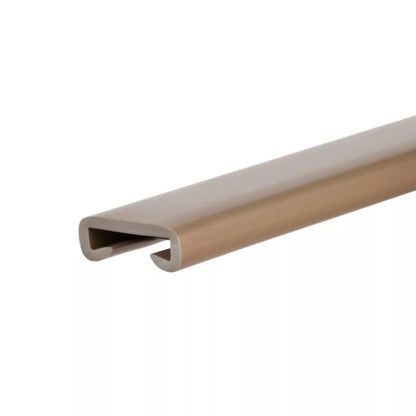 Trappehåndliste PVC 40x8 mm Messing 1 m