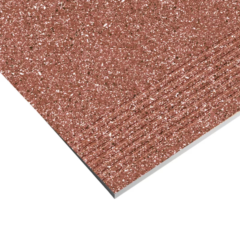 Trappetrinsflise 33x33 cm Brun Mat R11