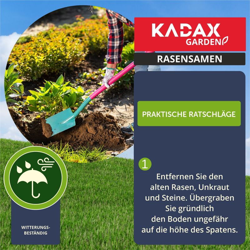 KADAX Universal Græsplænefrø Selvfortættende 10 kg