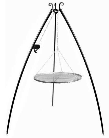 Trefod Grill 200 cm med Rustfri Rist Ø60 cm