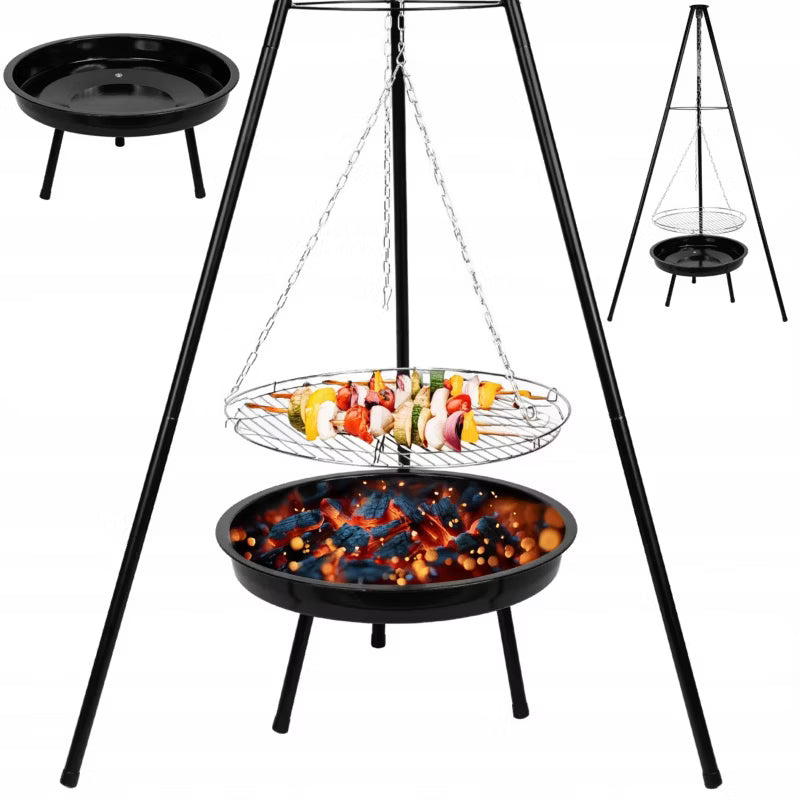 Kuglegrill Trefod Ø49 cm Sort