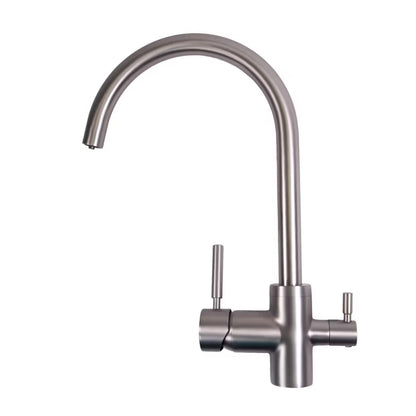 Køkkenarmatur 3306 3-Vejs Børstet Stål