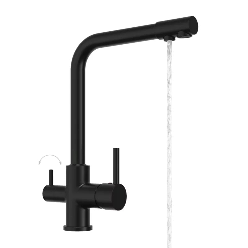 Køkkenarmatur 3-Vejs Flow Sort