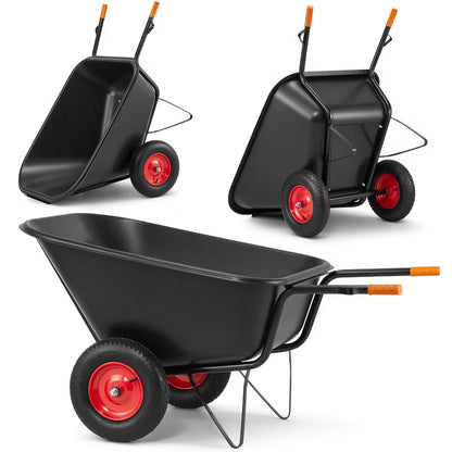 Trillebør 2 Hjul 300 Liter 300 kg | 5905527997459