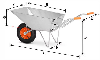 Trillebør Have og Byggeri 120 Liter 210 kg Galvaniseret Stål