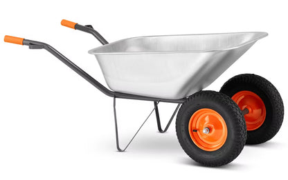 Trillebør Tokjulet 140 Liter Galvaniseret 380 kg