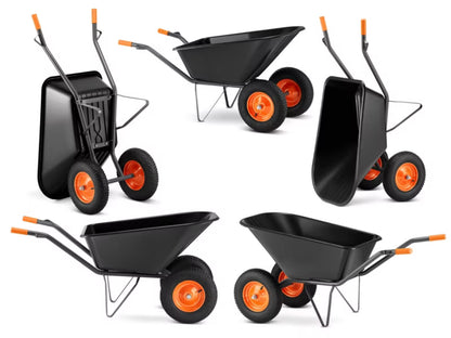 Trillebør Tokjulet 150 Liter 390 kg Plast