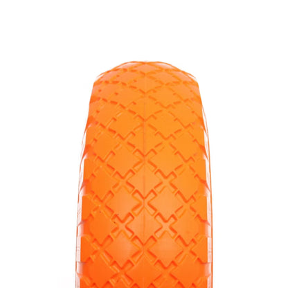 Trillebørhjul 260 mm Punkterfrit PU med Aksel 12 mm | 5907269795461