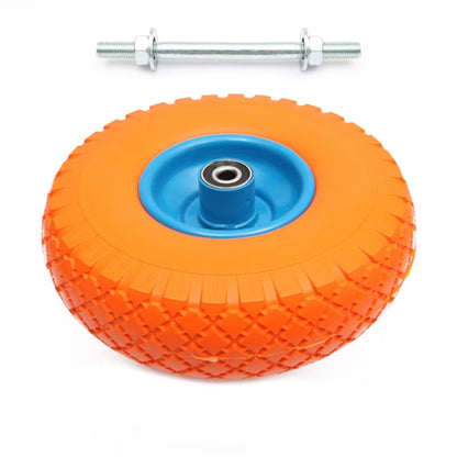 Trillebørhjul 260 mm Punkterfrit PU med Aksel 12 mm | 5907269795461