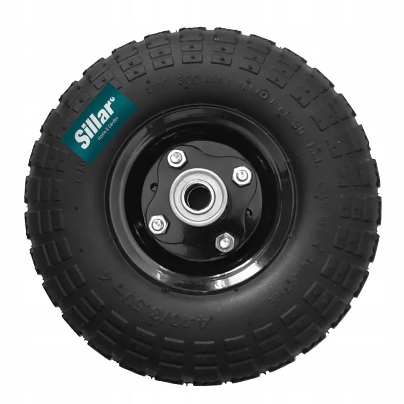 Trillebørshjul 25x8,2 cm Pneumatisk Hjul til Havevogn 90 kg
