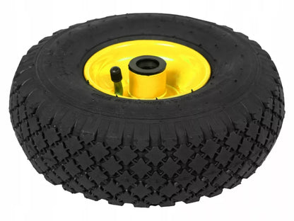 Trillebørshjul 260x85 mm 3.00-4 Luftgummi Gul