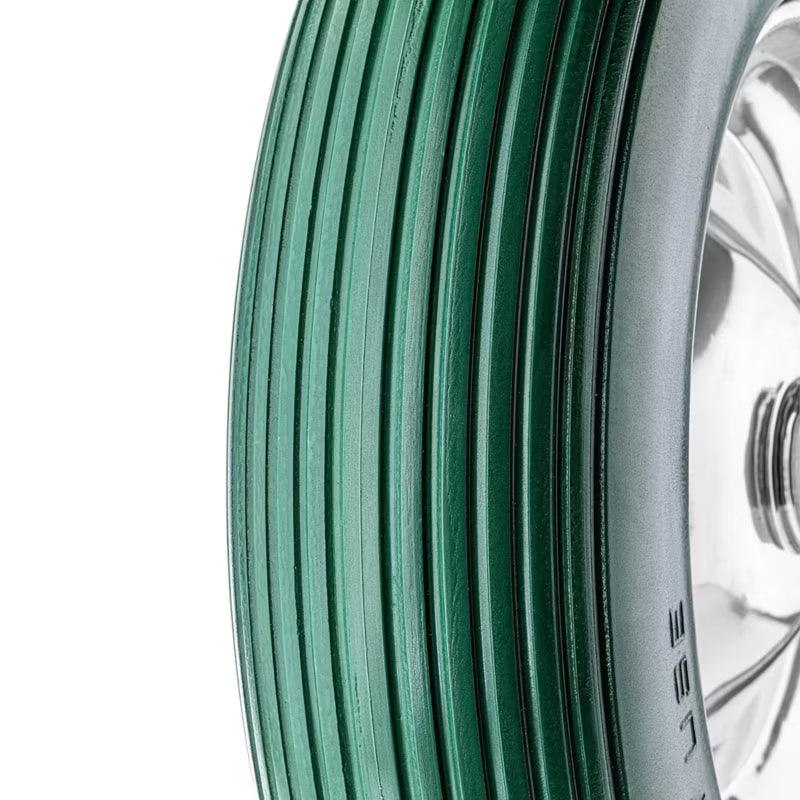 Trillebørshjul 39 cm Stålfælg Grøn | 5906638367988