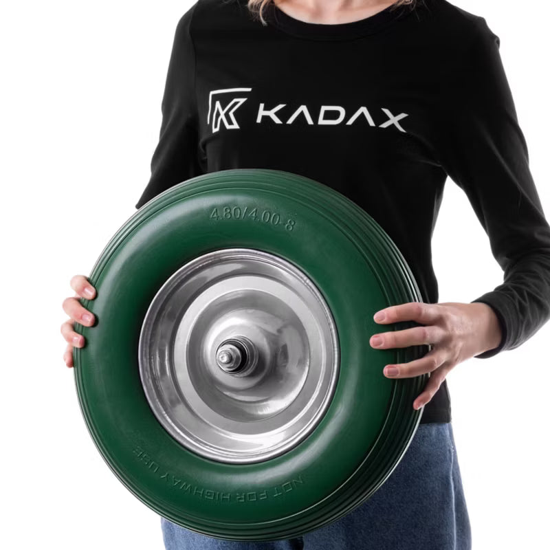 Trillebørshjul 39 cm Stålfælg Grøn | 5906638367988