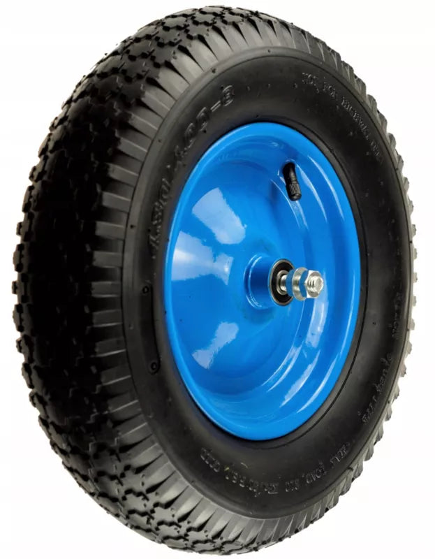 Trillebørshjul 4.00-8 6PR 390 mm med Aksel