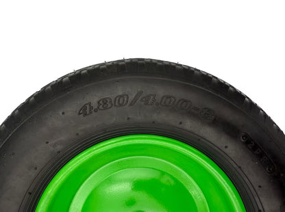 Trillebørshjul Luftgummi 400x8 med Aksel