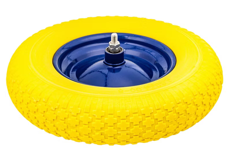 Trillebørshjul Punkterfri 39 cm med Aksel 4.00-8