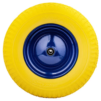 Trillebørshjul Punkterfri 39 cm med Aksel 4.00-8