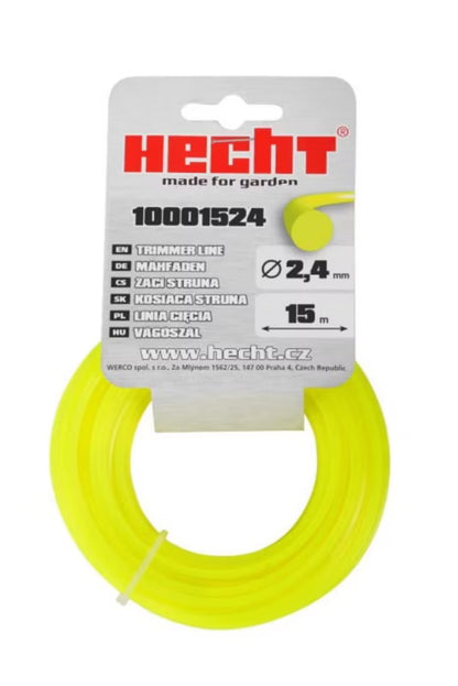 Trimmesnøre 2,4 mm x 15 m Gul 10001524